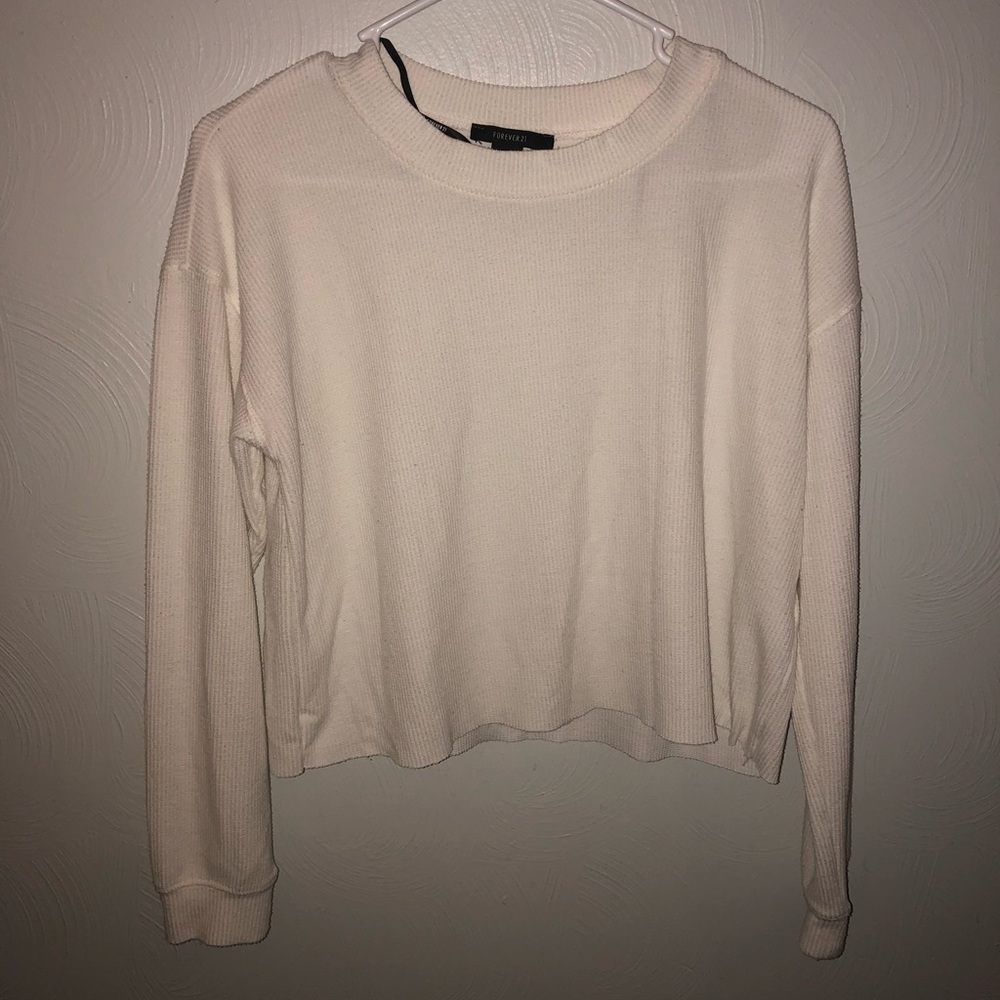 white crop top